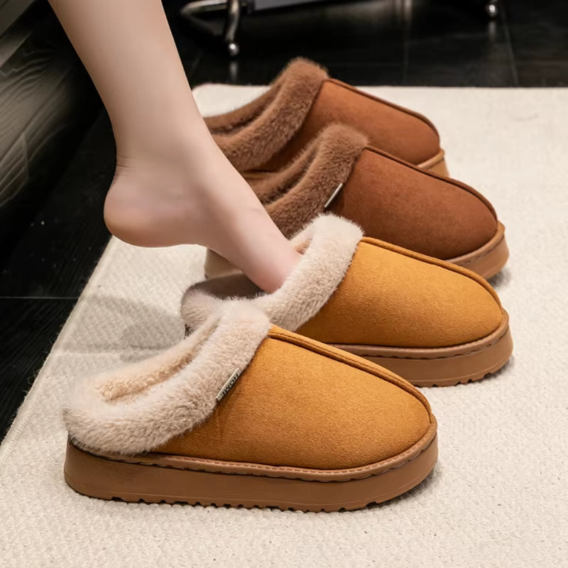Step into Comfort: Fashionable Fluffy Women’s Slippers for Cozy Autumn and Winter Indoors